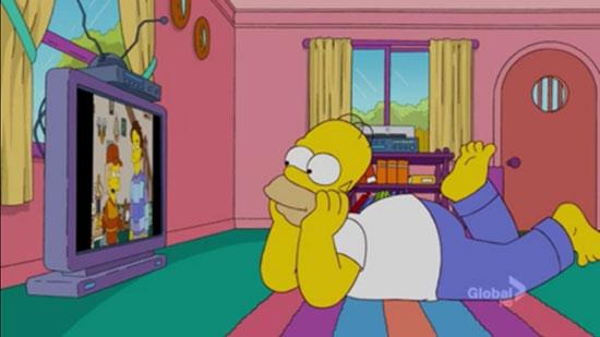 Homer Watching TV